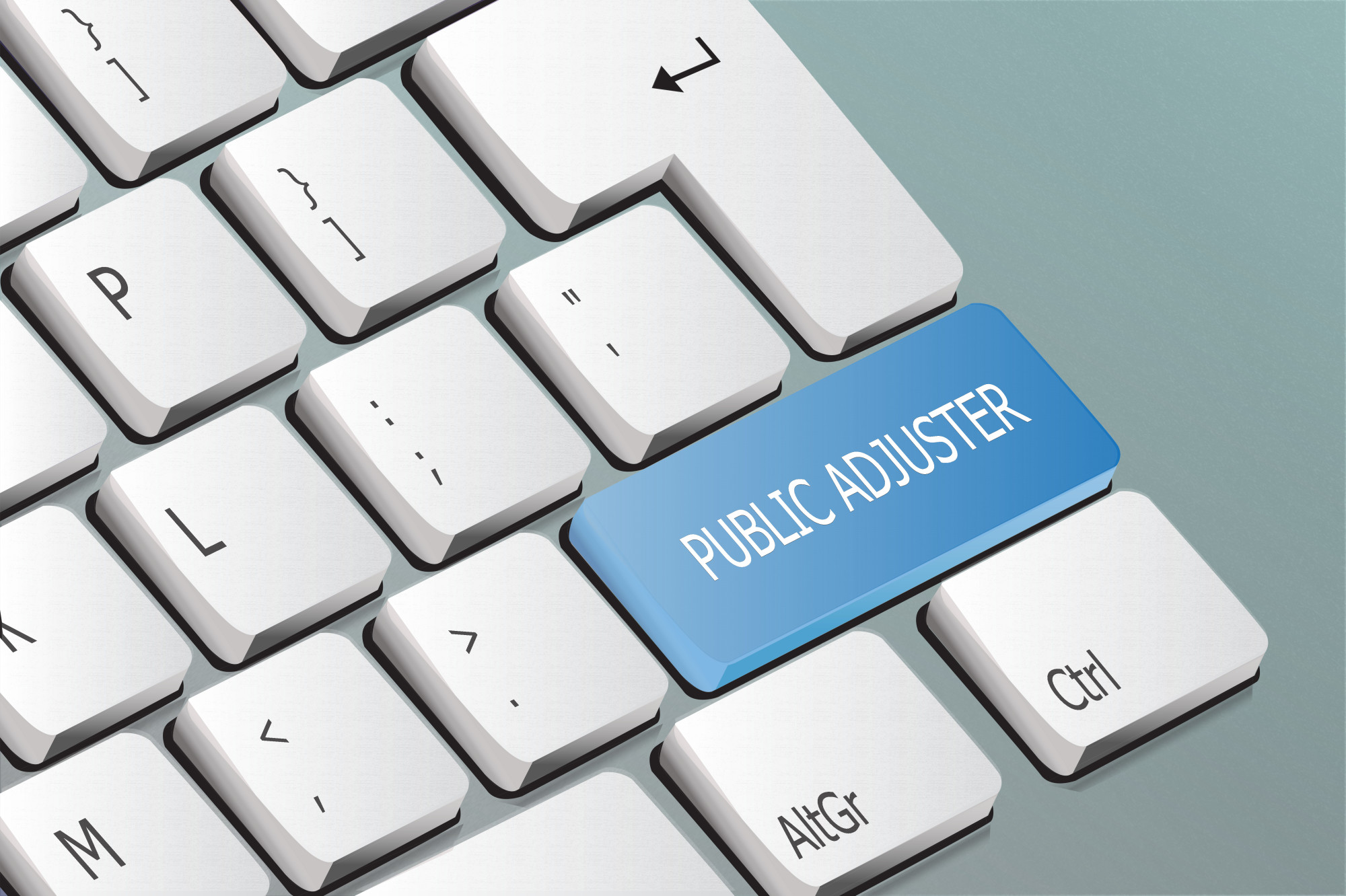 public adjuster button on keyboard