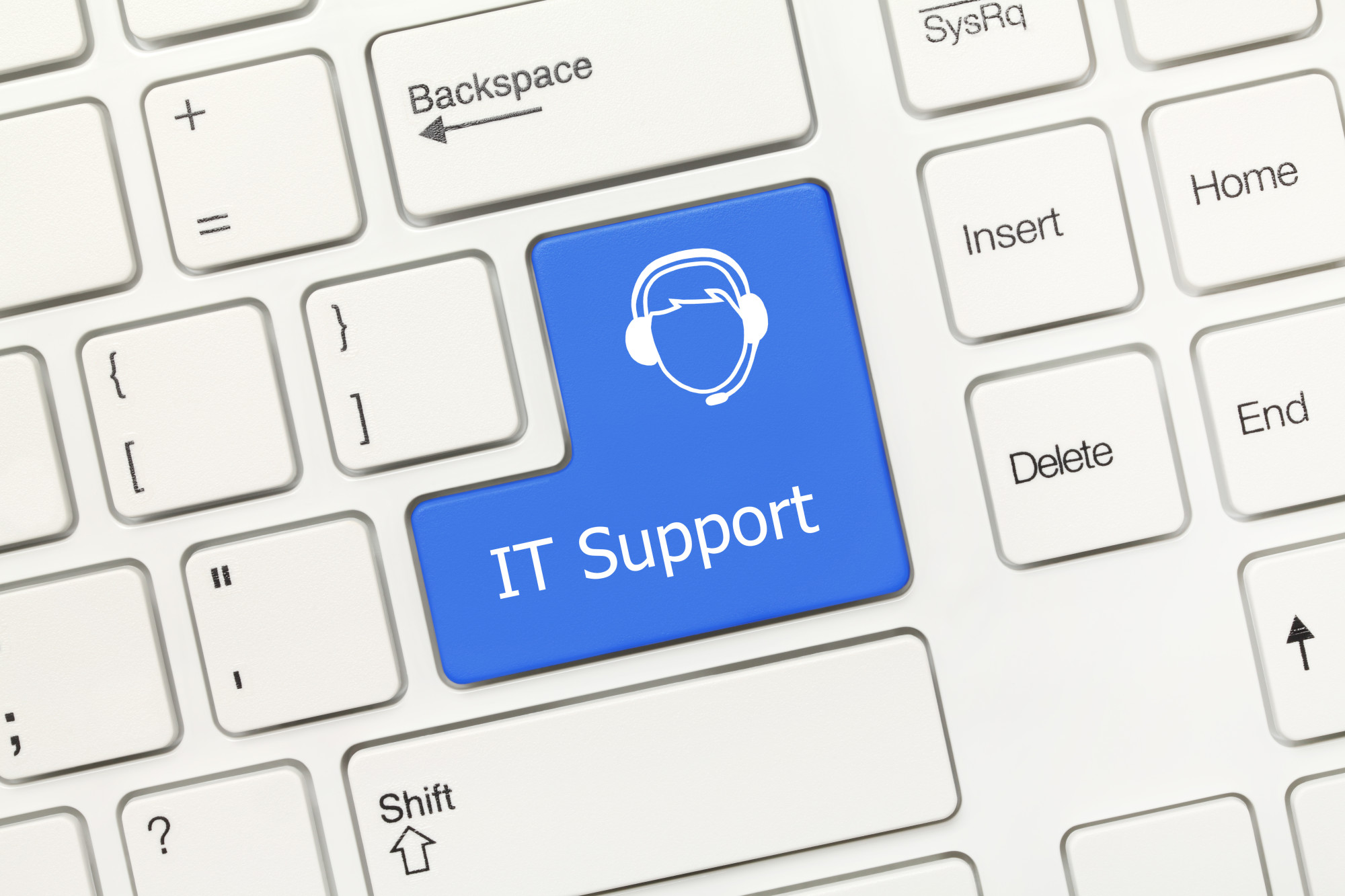 IT support button on computer